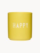 Design beker Favourite HAPPY met opschrift