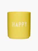 Design beker Favourite HAPPY met opschrift
