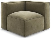 Modulaire hoekbank, vintage ribfluweel, Seven