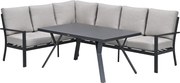 Garden Impressions Senja lounge dining set 3-delig links - sandstone