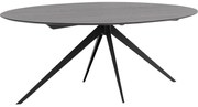 Goossens Excellent Eettafel Ferris Piramide Poot, Ovaal 180 x 110 cm