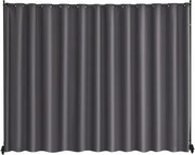 VEVOR kamerscherm, enkel paneel, draagbaar privacyscherm voor kantoor, slaapkamer, eetkamer, studeerkamer, balkon, oprolbaar kamerscherm (308,5 x 45 x 245,5 cm), grijs