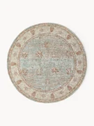 Rond chenille vloerkleed Rimini, handgeweven