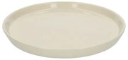 Dinerbord, steengoed, beige, spikkel,Ø 25 cm