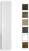 Sanicare kolomkast met chromen greep 33,5x160x32cm hoogglans wit