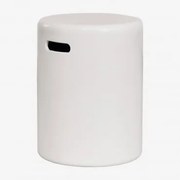 Ronde Cementen Bijzettafel (ø35 Cm) Biltet Helder Wit - Sklum