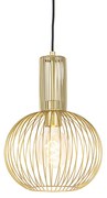 Design hanglamp goud - Wire Whisk Design E27 Binnenverlichting Lamp