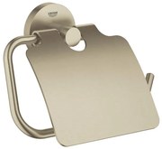 GROHE Essentials Closetrolhouder met klep geborsteld nikkel 40367en1