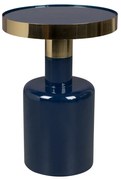 Zuiver Glam Emaille Bijzettafel Blauw - 36 X 36cm.