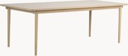 Uitschuifbare eettafel Fairmount van eikenhout, 220/265 x 95 cm