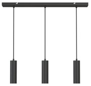 Pendel 3-Lichts hanglamp GU10 Zwart