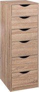 5Five ladekast 'Armine' met 6 lades - 33 x 38 x H100cm - Bruin