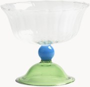 Handgemaakte champagneglazen Tulip van borosilicaatglas, 2-delig