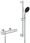 GROHE Precision Start QuickFix Doucheset - douchekraan thermostatisch - met koppelingen - met glijstangset - 60cm - met handdouche - 1 straalsoort - chroom 34597001