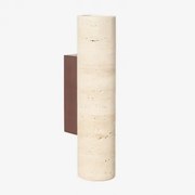 Davise Wandlamp Van Travertijn En Hout ↑32 Cm - Sklum