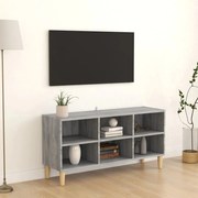 vidaXL Tv-meubel met houten poten 103,5x30x50 cm grijs sonoma eiken