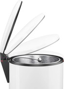 Hailo hailo pure l - (5*) wit - Afvalbak - 30,8x30,8x60,4cm - gelakt staal / verzinkt - 25 liter