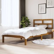 vidaXL Bedframe massief grenenhout honingbruin 90x200 cm