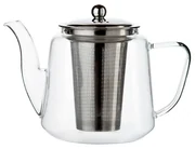 Theepot met theezeefje, recht, glas, 1,1 l
