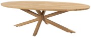 Taste by 4 Seasons Prado teakhouten lage tuintafel met ovaal blad 240 x 115 cm  Tuintafel    houtkleur weerbestendig