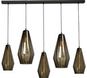 Goossens Excellent Hanglamp Klasse, Hanglamp met 5 lichtpunten