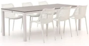 Forza Ripi/Fidenza 220cm dining tuinset 7-delig stapelbaar