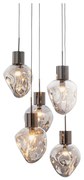 Kare Design Supernova Dough Trapse Hanglamp Gedeukt Glas Zilver