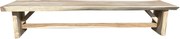 Boomstamtafel 400x90xH77,5 cm - bladdikte 10 cm geschoord