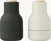 Kleine zout- en peperstrooier Bottle Grinder met beukenhouten deksel, 2-delig