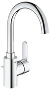 GROHE Eurostyle Cosmopolitan wastafelkraan L-size met afvoerplug met hoge draaibare uitloop chroom 23043003