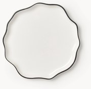 Geribbeld porseleinen onderbord Bia