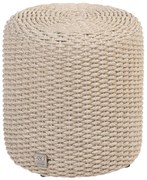 Muffin poef 40xH42 cm rond rope latte 4 Seasons Outdoor