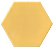 Terre D'Azur Hexagonale vloertegel geel 15x17cm hexagon F01