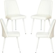 Set 4 Betros Kunstlederen Stoelen