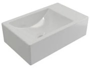 Plieger Houston fontein links zonder kraangat 37x23cm wit 0271090