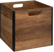 5Five houten opbergdoos - 31x31x31 cm - Houtbruin