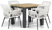 Tuinset 4 personen 90 cm Rope Wit Lifestyle Garden Furniture Advance/Veneto