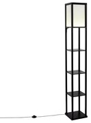 Design vloerlamp zwart met wit incl. LED - Nea