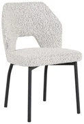 Must Living Bloom Moderne Eetkamerstoel Boucle Grijs
