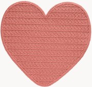 Katoenen placemat Arenito in hartvorm