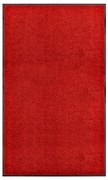 vidaXL Deurmat wasbaar 90x150 cm rood