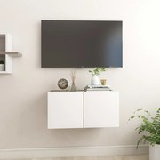 vidaXL Tv-hangmeubel 60x30x30 cm wit en sonoma eikenkleurig