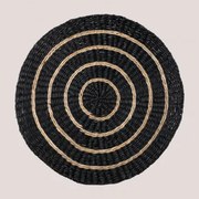 Khaa Jute Onderzetter Zwart - Sklum