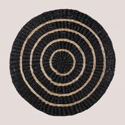 Placemat Van Natuurlijke Jute Khaa Zwart - Sklum