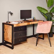 Starfurn Boaz Bureau Van Massief Mangohout - 145 X 58cm.