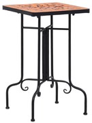 vidaXL Bijzettafel mozaïek keramiek terracottakleurig
