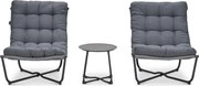Garden Impressions Zensa loungeset 3-delig - donker grijs