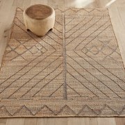 Vloerkleed in jute, handgeweven, Navala