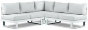 Hoek loungeset 5 personen Aluminium Wit  Lifestyle Garden Furniture Lorenzo
