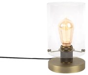Scandinavische tafellamp brons met glas - Dome Modern E27 Scandinavisch cilinder / rond Binnenverlichting Lamp